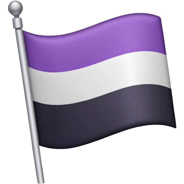 Asexual flag emoji