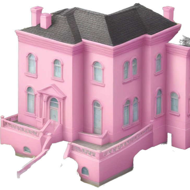Pink mansion  emoji