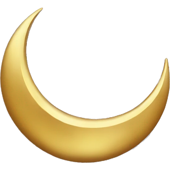 golden crescent emoji