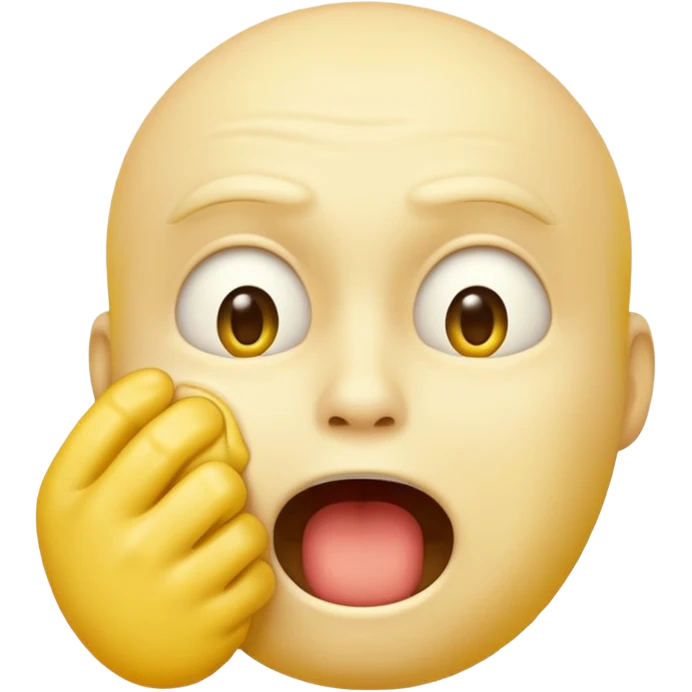 yellow emoji choking himself out creepy emoji