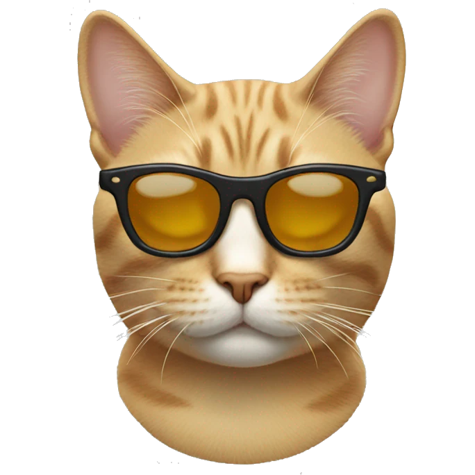 Cat wearing a sunglasses  emoji