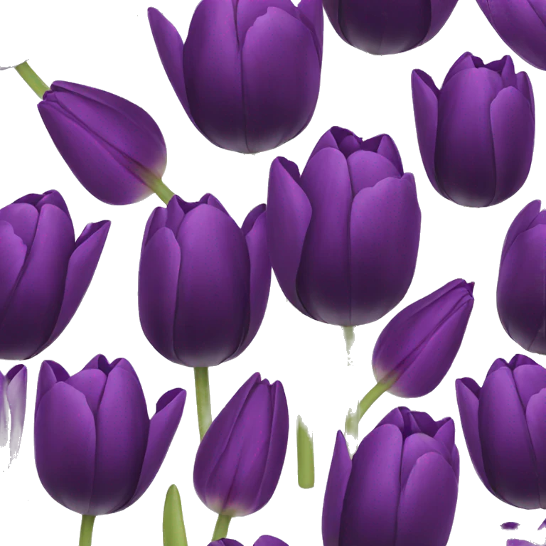 dark purple tulip emoji