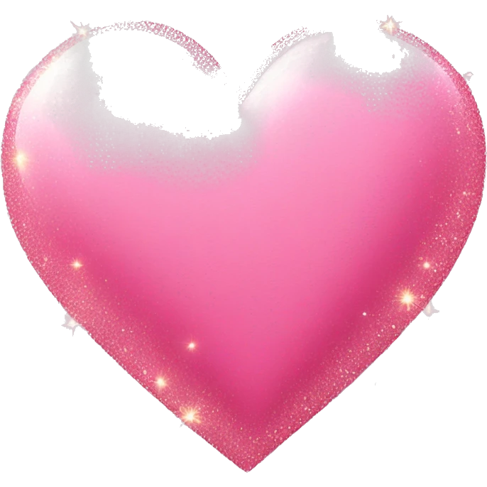 A pink Heart with a little sparkle emoji