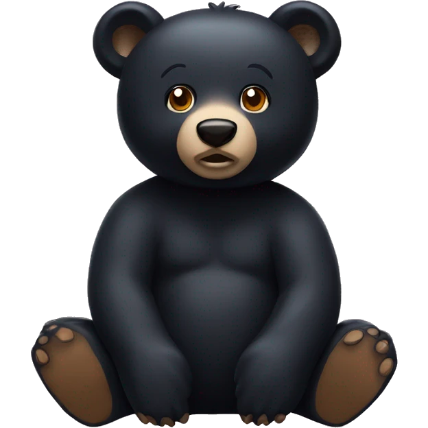 Black bear for tik tok emoji