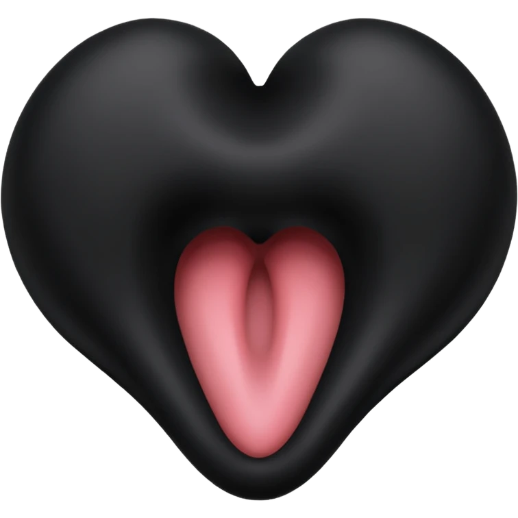 A black vagina emoji