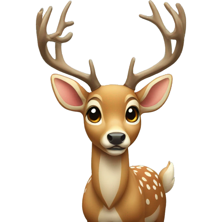 deer with a bow emoji
