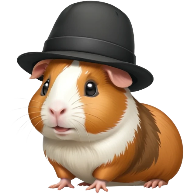 guinea pig wearing a hat emoji