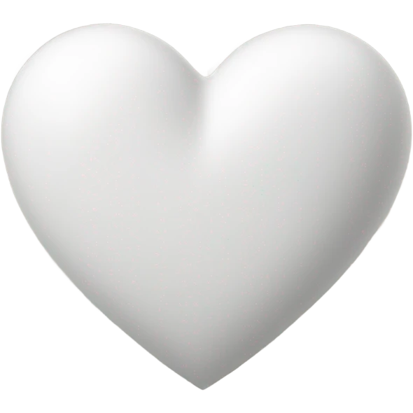 White heart emoji