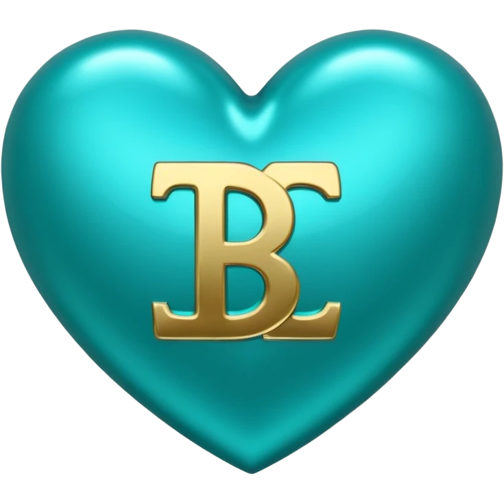 Teal heart with dollar signs emoji