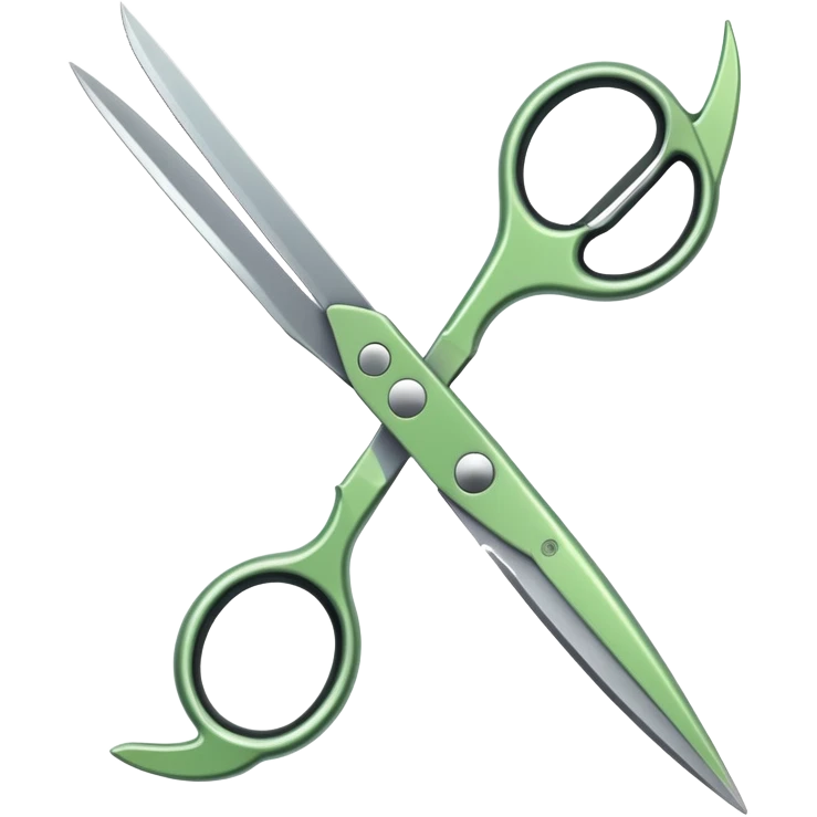 Light green scissors  emoji