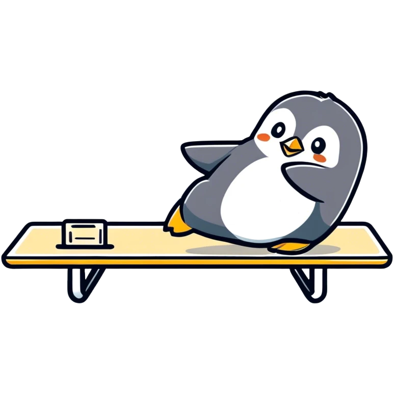 Penguin, flip table emoji