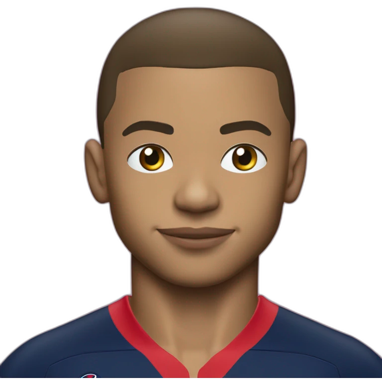 Kilian mbappe avec le maillot psg emoji