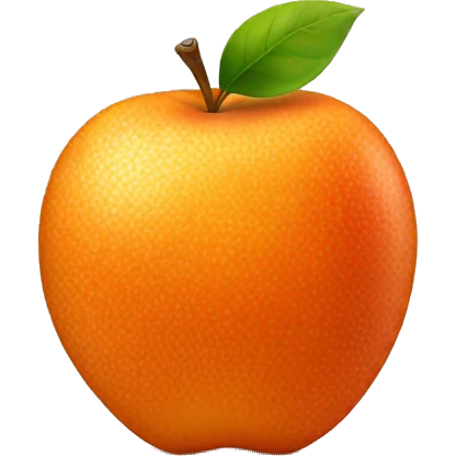 orange apple  emoji