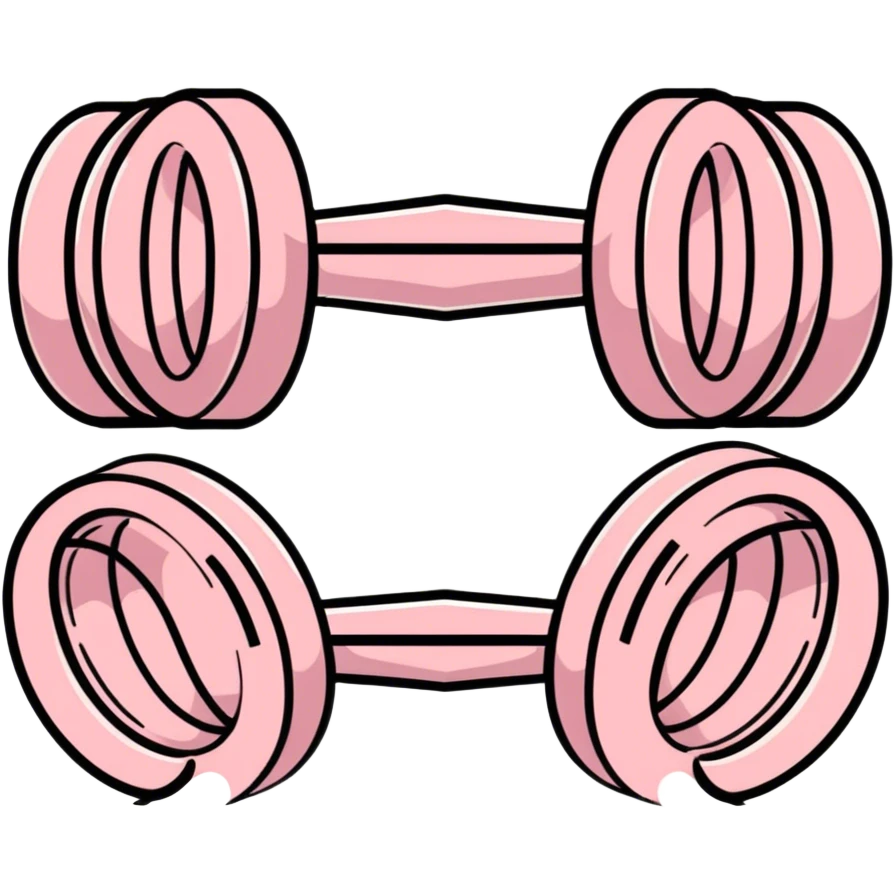 pink weight emoji