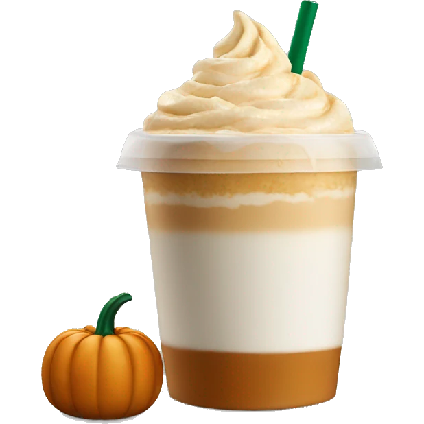 starbucks pumpkin cream chai  emoji