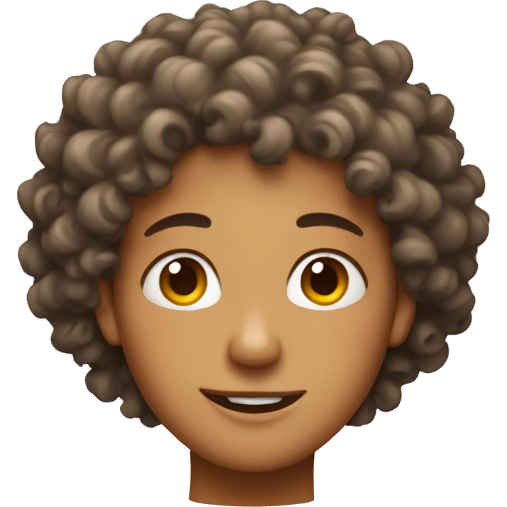 Curly haired emoji