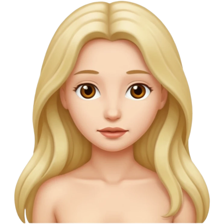 Super realistic naked woman emoji