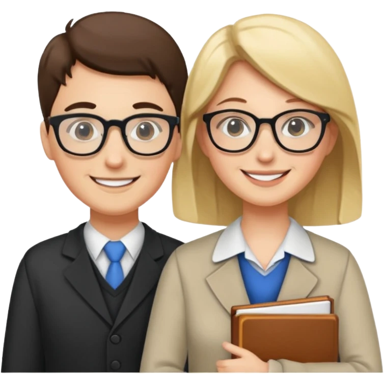 teacher helping student emoji