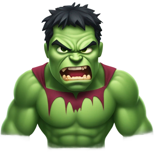 Hulk as vampire angry emoji