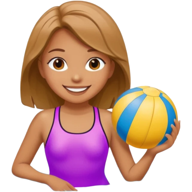 A girl in swimsuit emoji