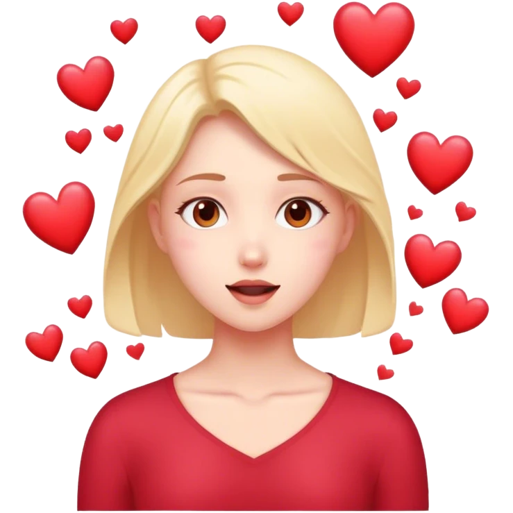 Dialogue with hearts emoji