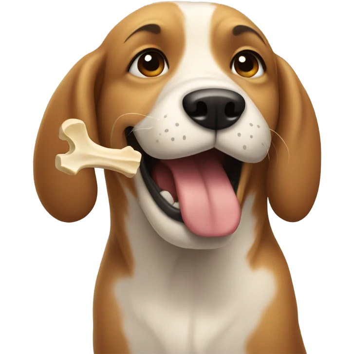 dog with bone  emoji