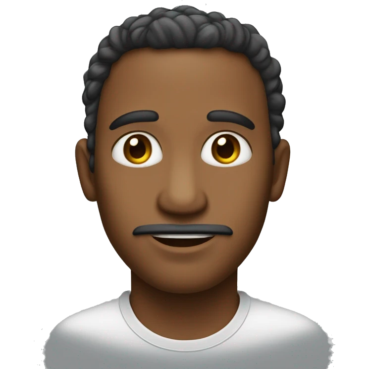 Homem cor pele clara careca sem barba e olhos fleumático sorrindo emoji