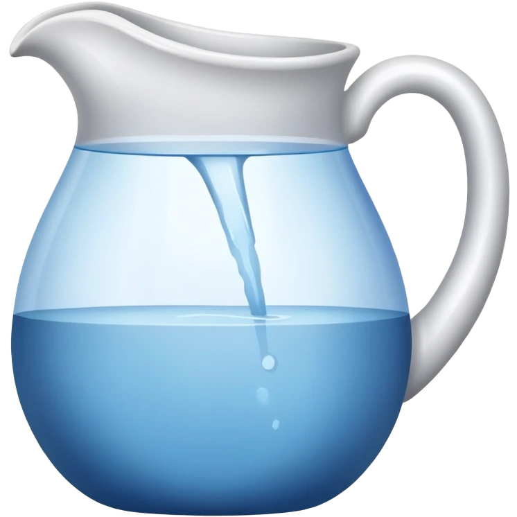 water jug, ceramic pitcher with water emoji