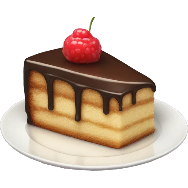 piece of Cake on plate  emoji