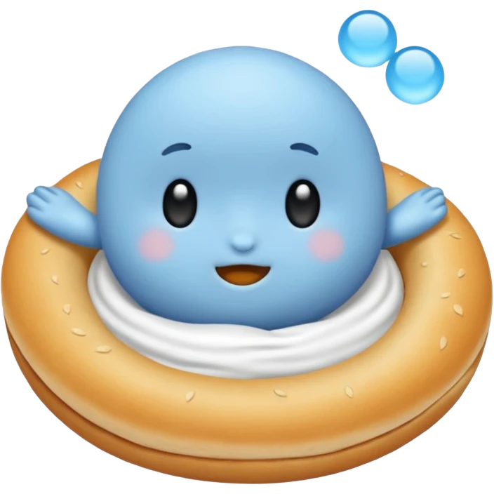 Un círculo celeste con un chequesito emoji