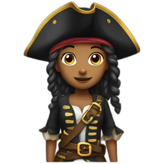 a pirate girl emoji