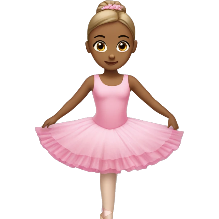 balerina with pink dress emoji