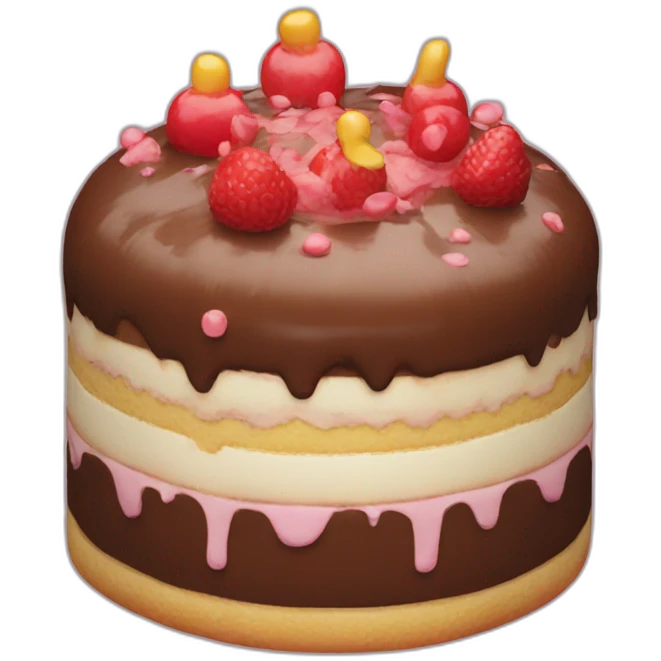 Inflatable cake emoji