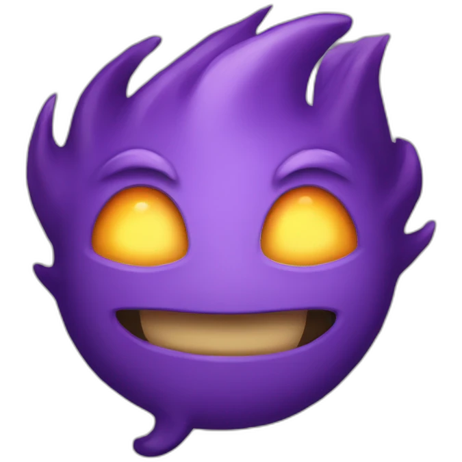 Purple flamme emoji