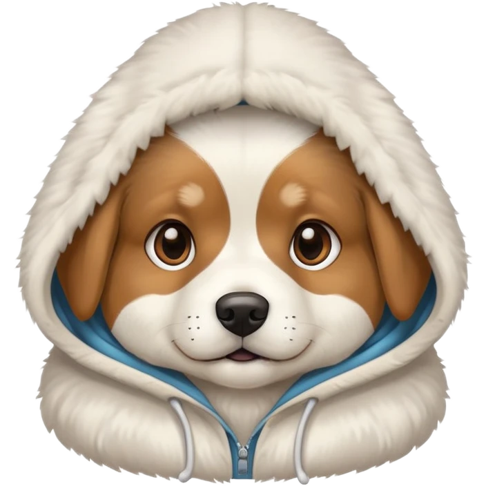 Dog with hoodie emoji