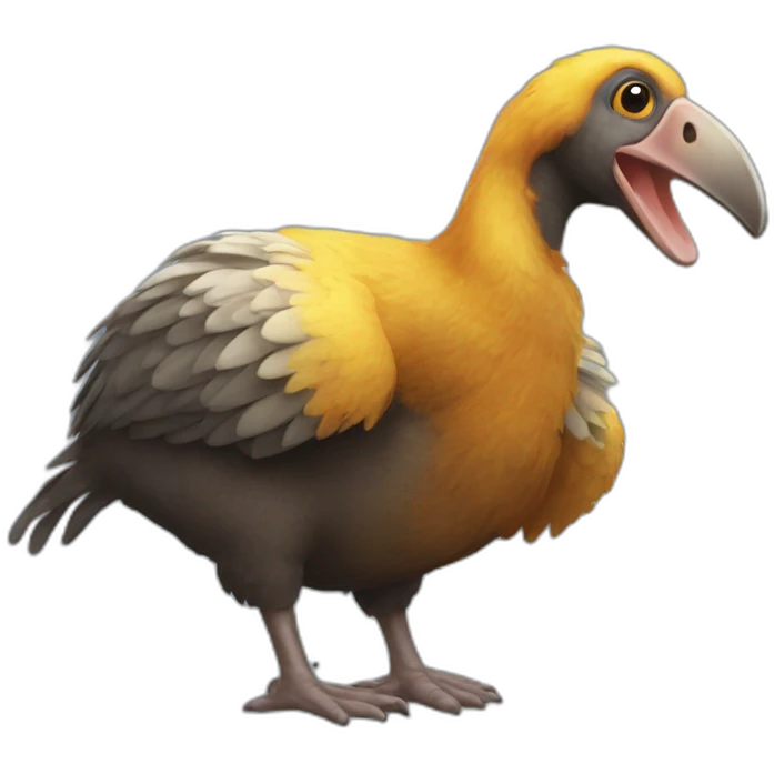Dodo slipping emoji