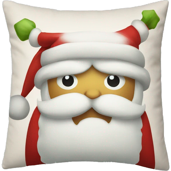 Christmas pillow emoji