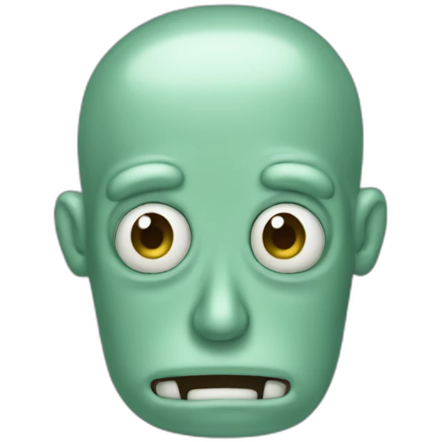 Squidward face emoji