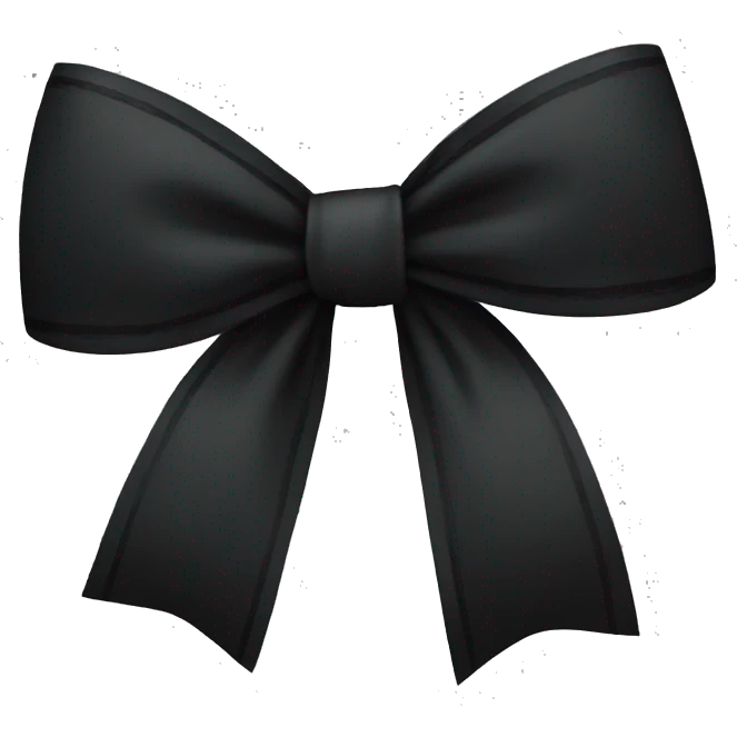 black bow emoji