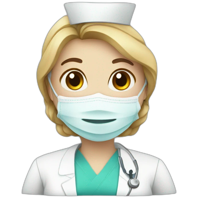 nurse in medical gloves emoji