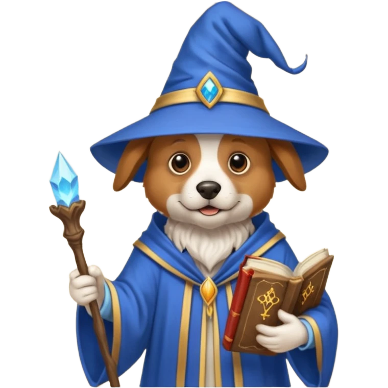 Dog wizard emoji