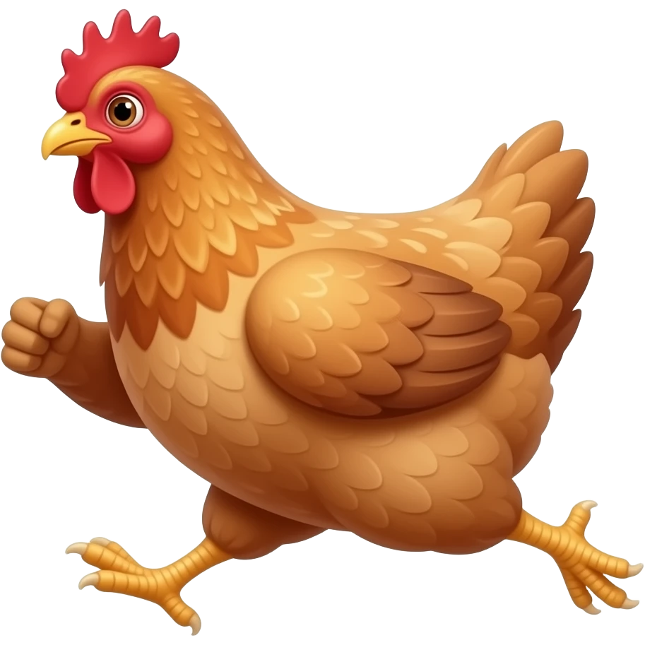 CHICKEN RUNNING WITHOUT A HEAD emoji