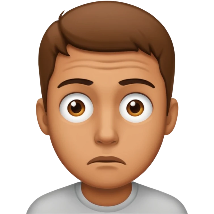a worried man emoji