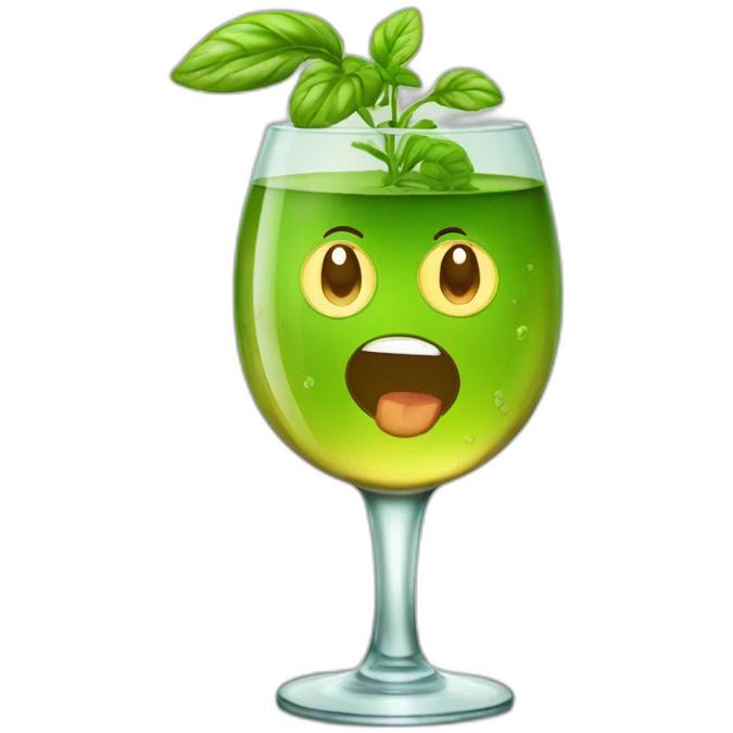 Phytotea in glass  emoji
