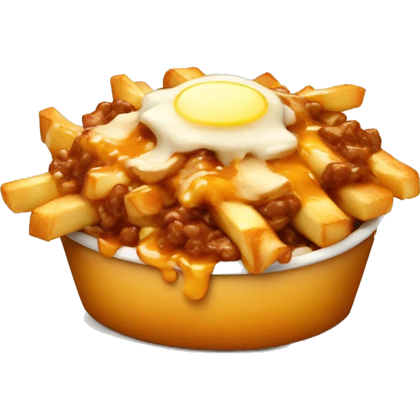 Poutine qui mange une poutine  emoji