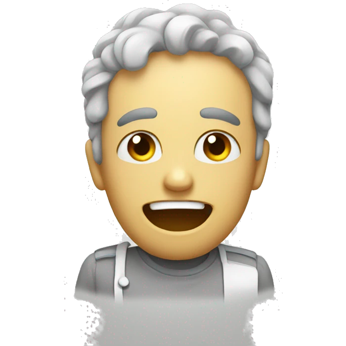 Sick but happy emoji