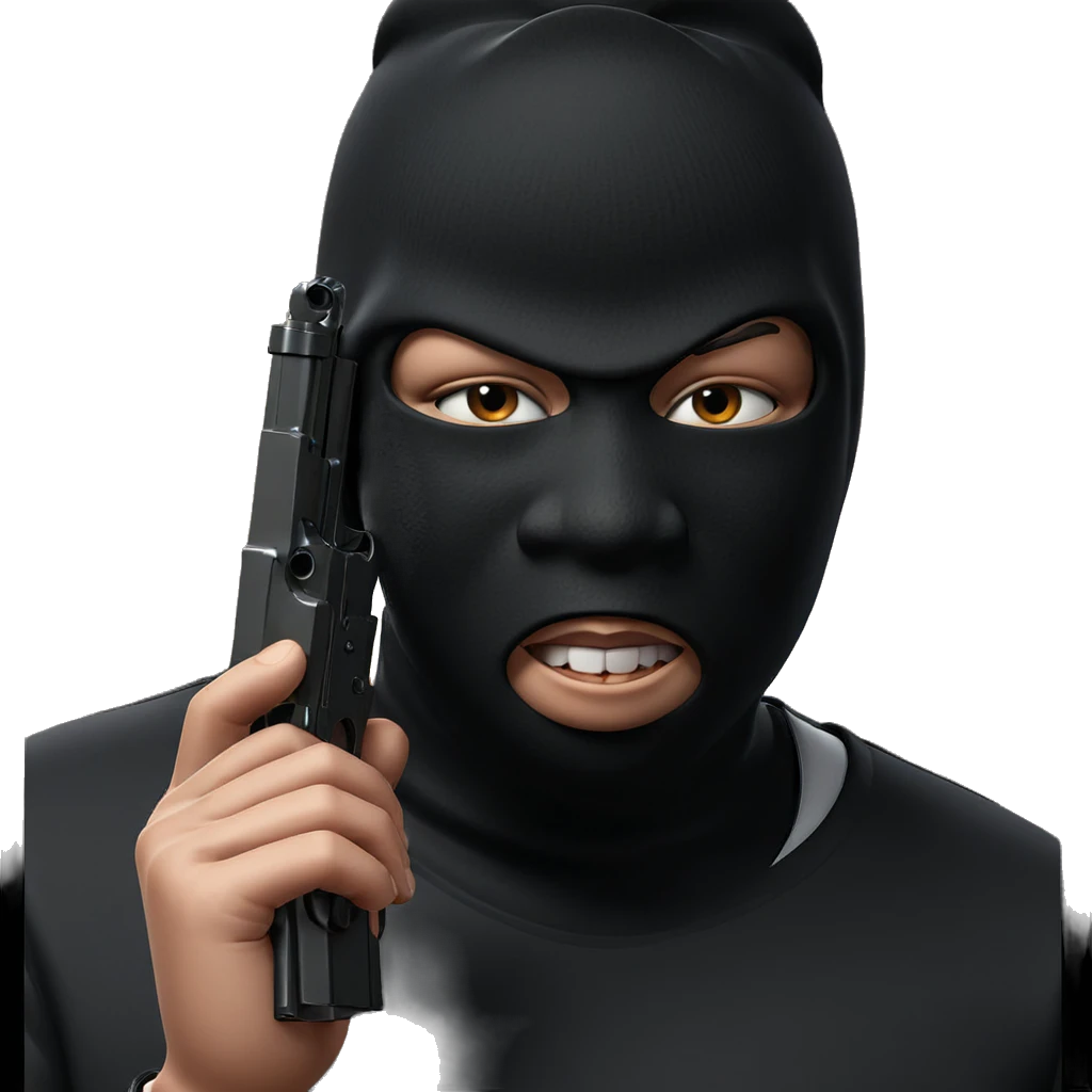 boy with gun ready emoji