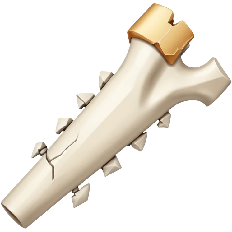 Broken bone with sharp edges  emoji