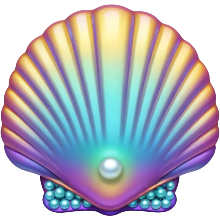 Shell with pearls emoji