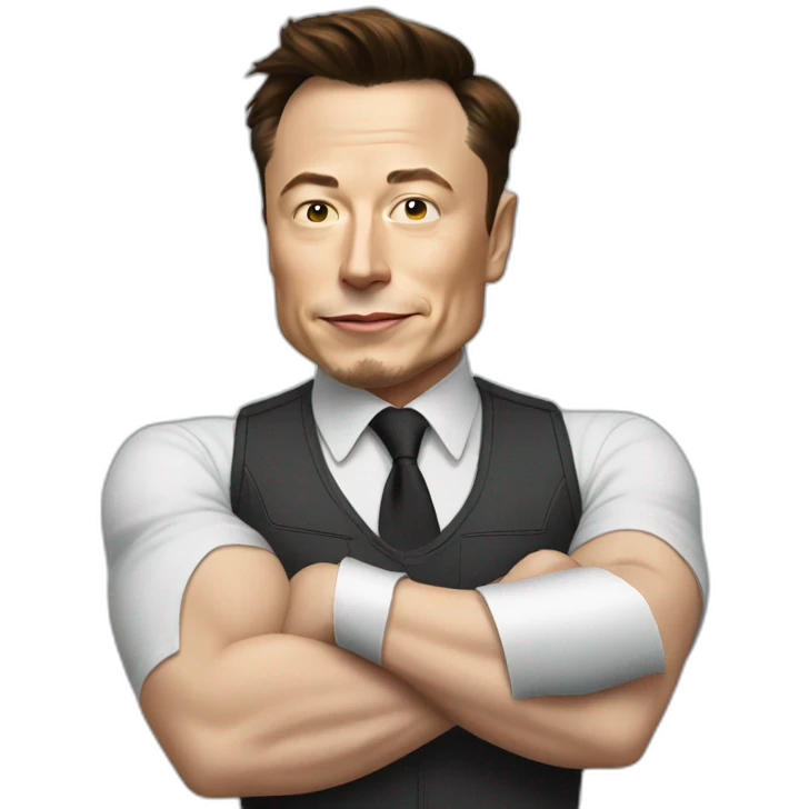 elon musk flexing money emoji
